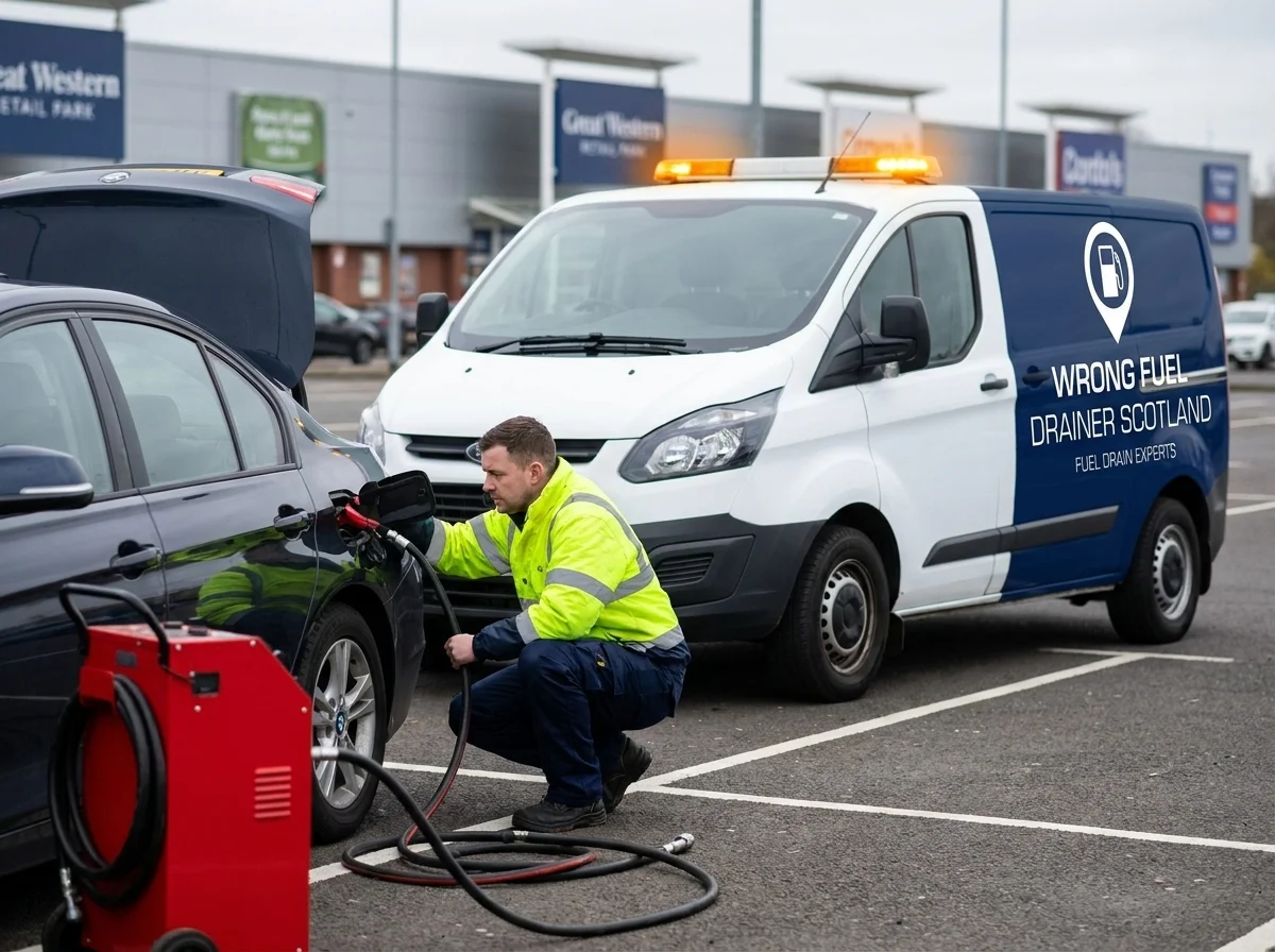 Wrong Fuel recovery in North Glasgow