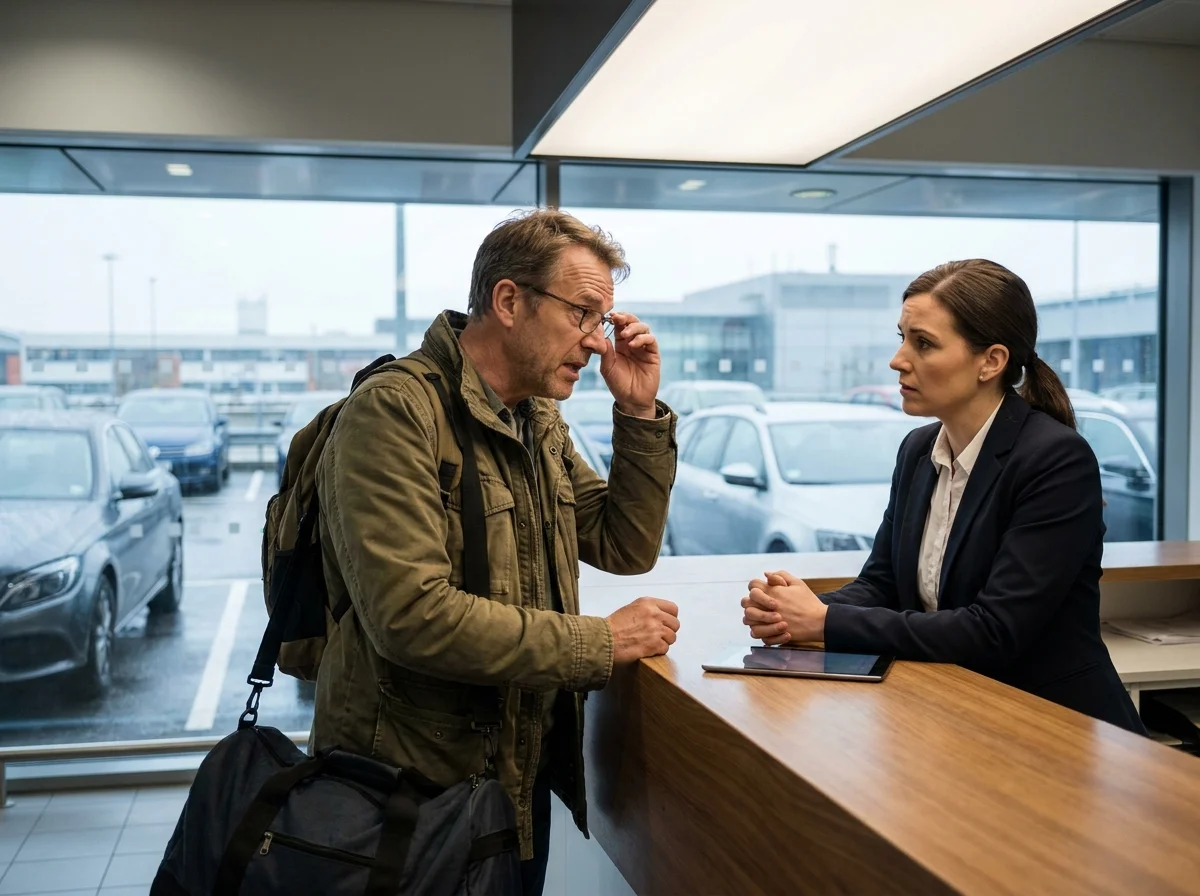 Hire car return emergency