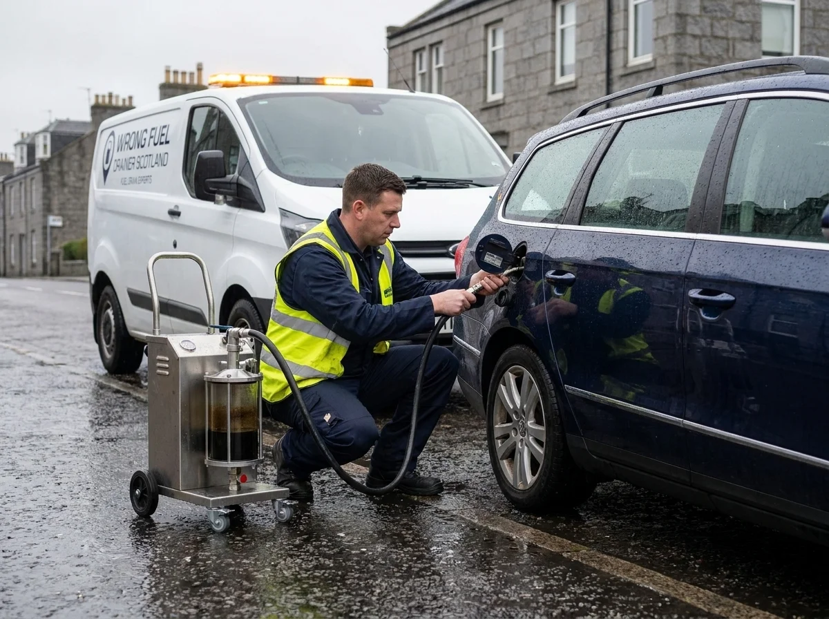 Our Aberdeen petrol in diesel drain