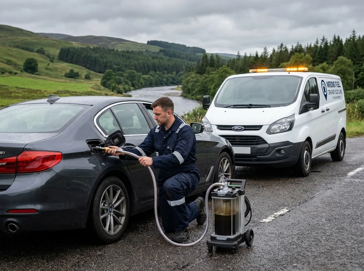 Perth to Pitlochry Fuel Drain Services