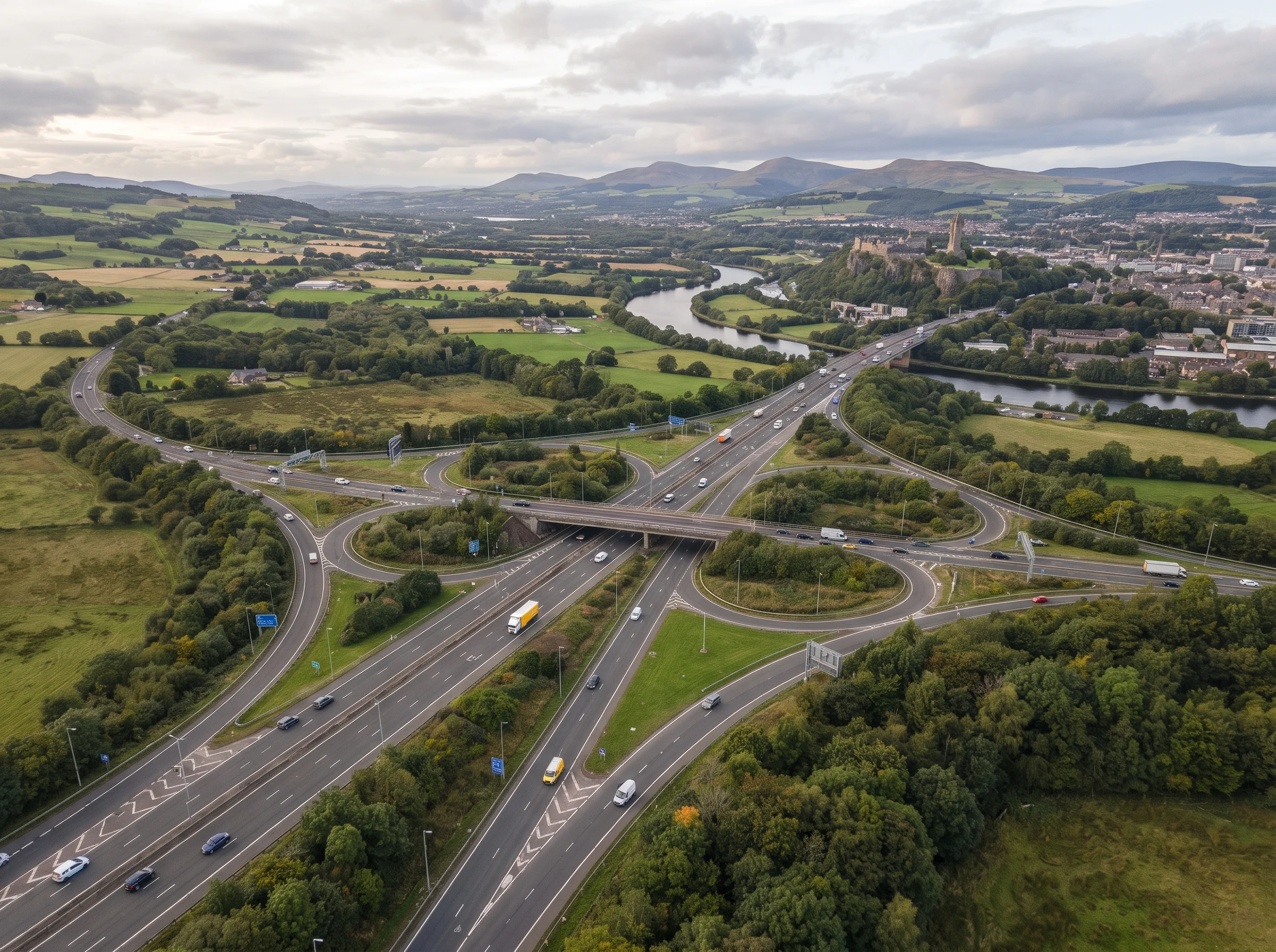 Stirling Scotland's Road Junction